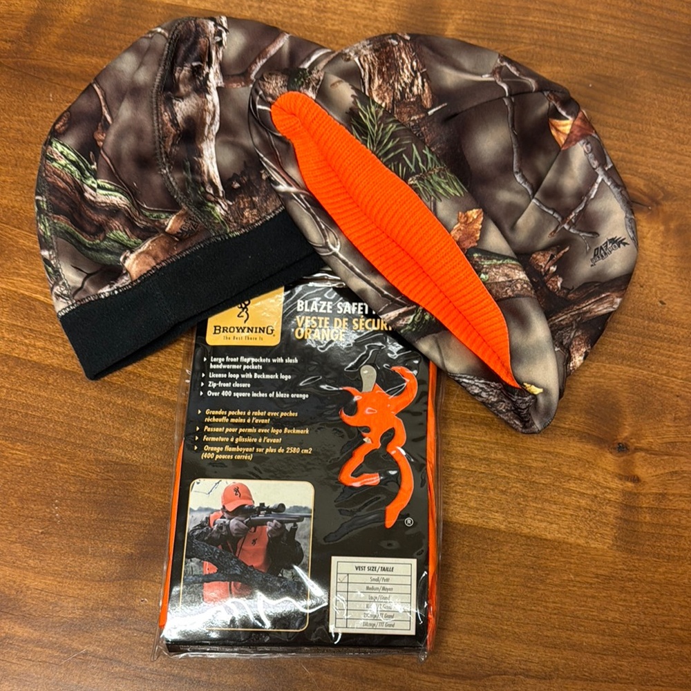Browning Orange and Hunting Hats